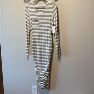 Shabby Apple long sleeved striped dress